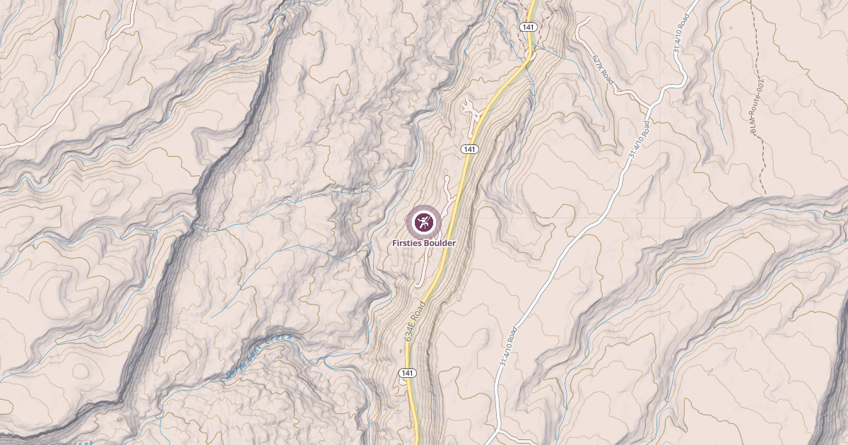 Map preview of Firsties Boulder