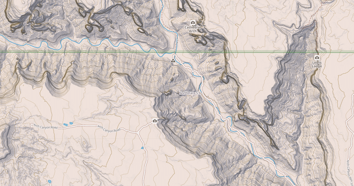 Map preview of North Face