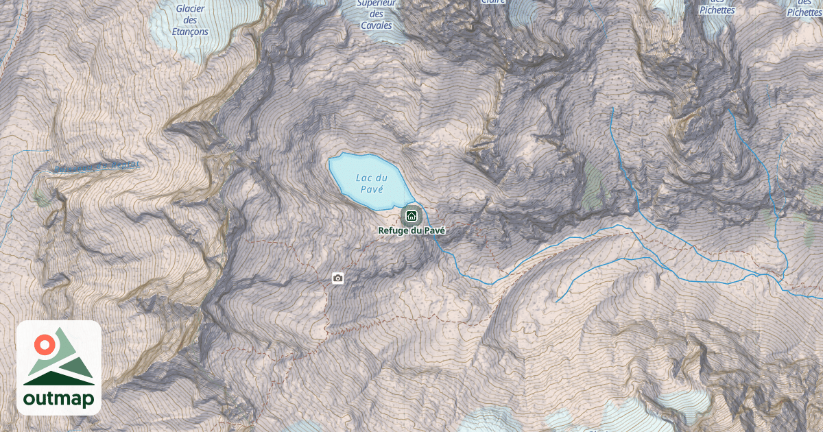 Map of Refuge du Pavé