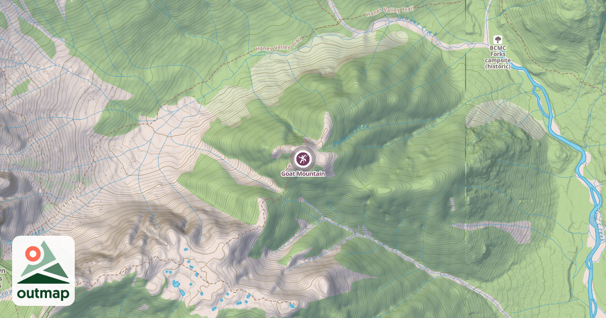 Map of Goat Mountain