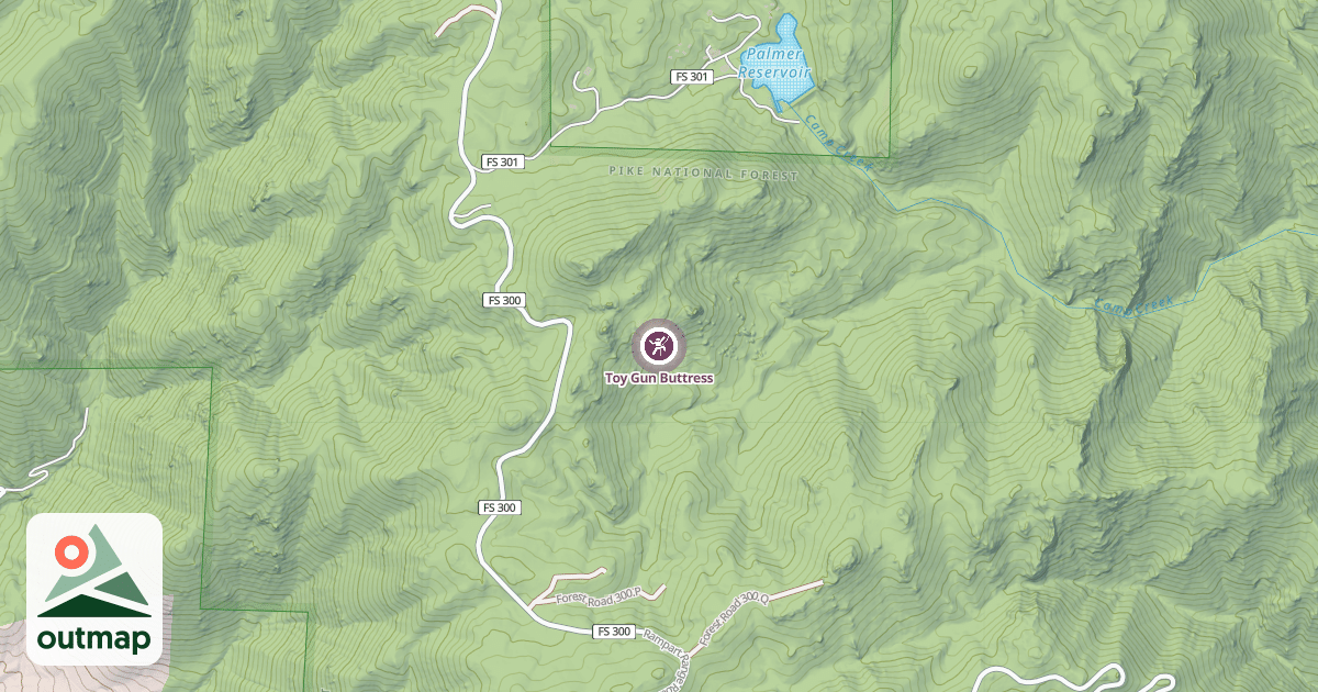 Map of Toy Gun Buttress