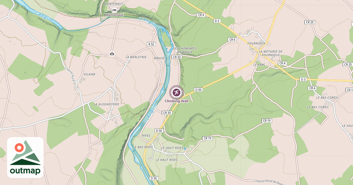 Map of Climbing Wall