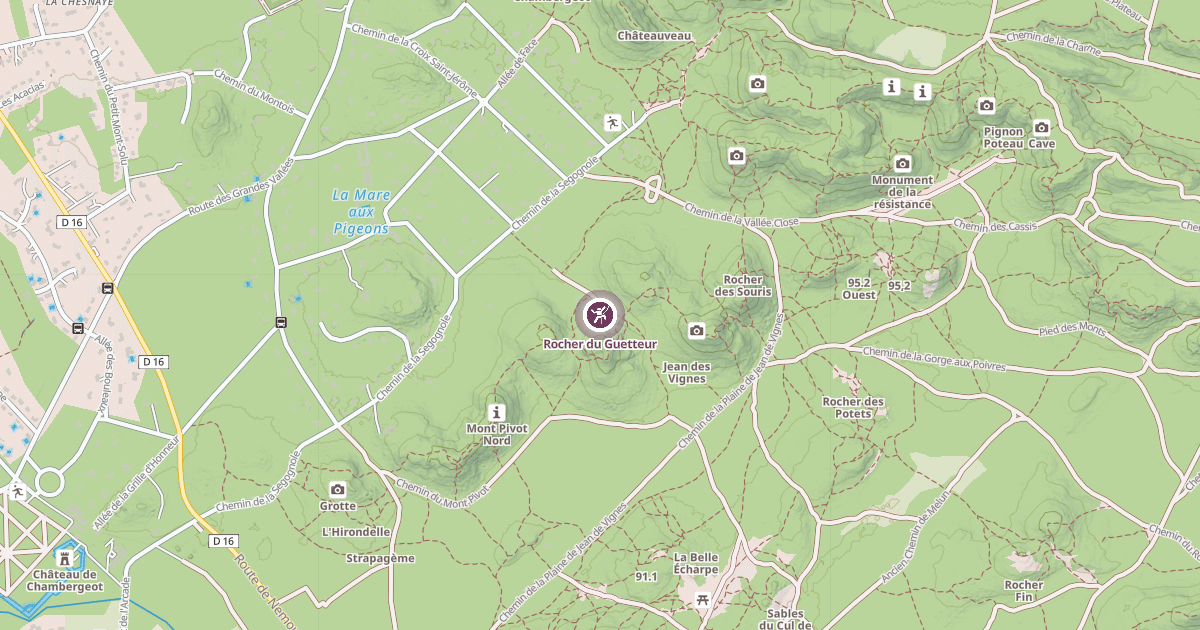 Map preview of Rocher du Guetteur