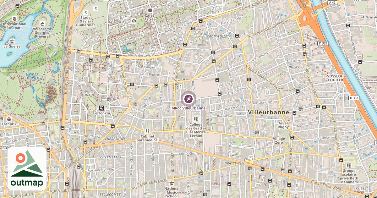 Map of MRoc Villeurbanne