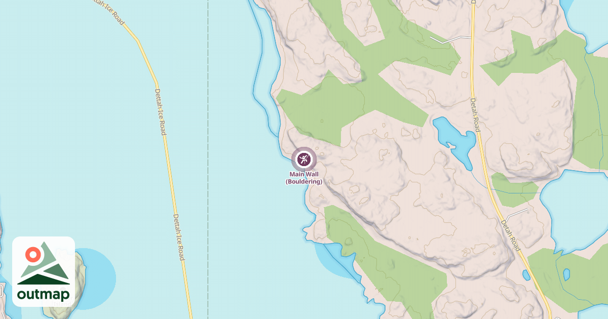 Map of Main Wall (Bouldering)