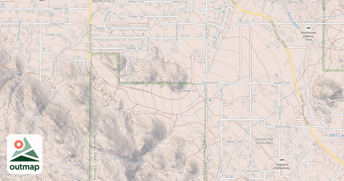 Map of Crack Route