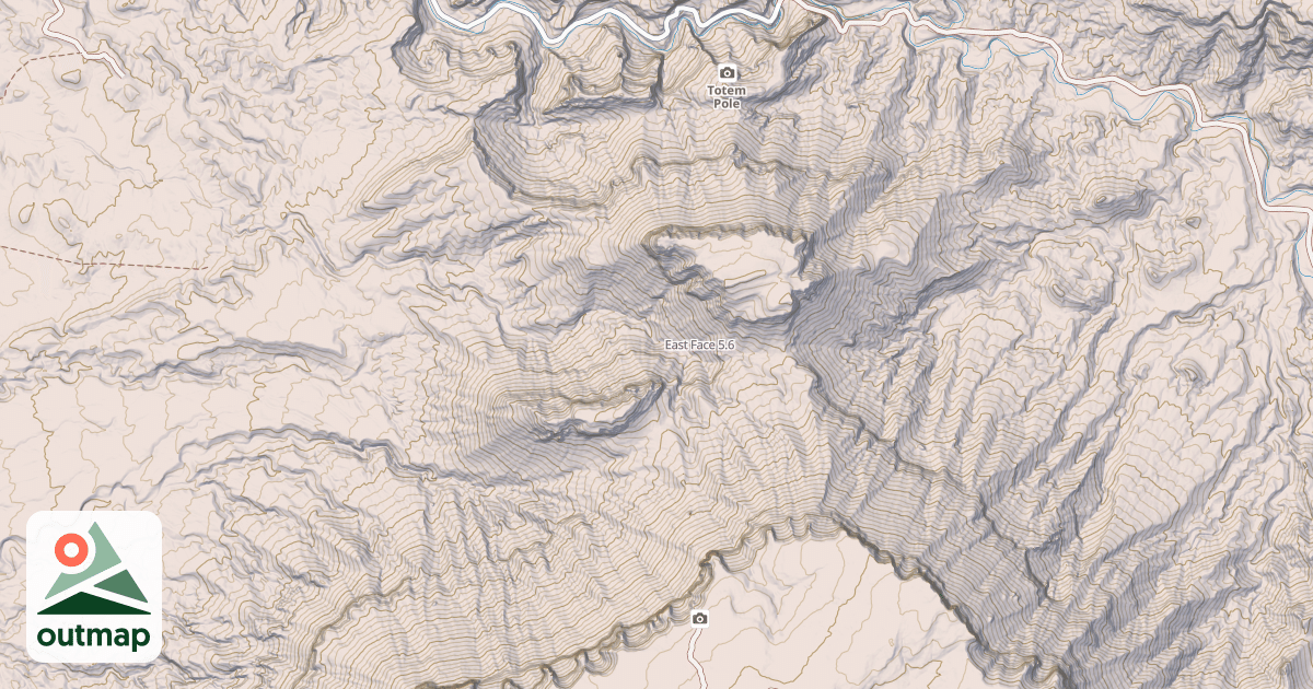 Map of East Face