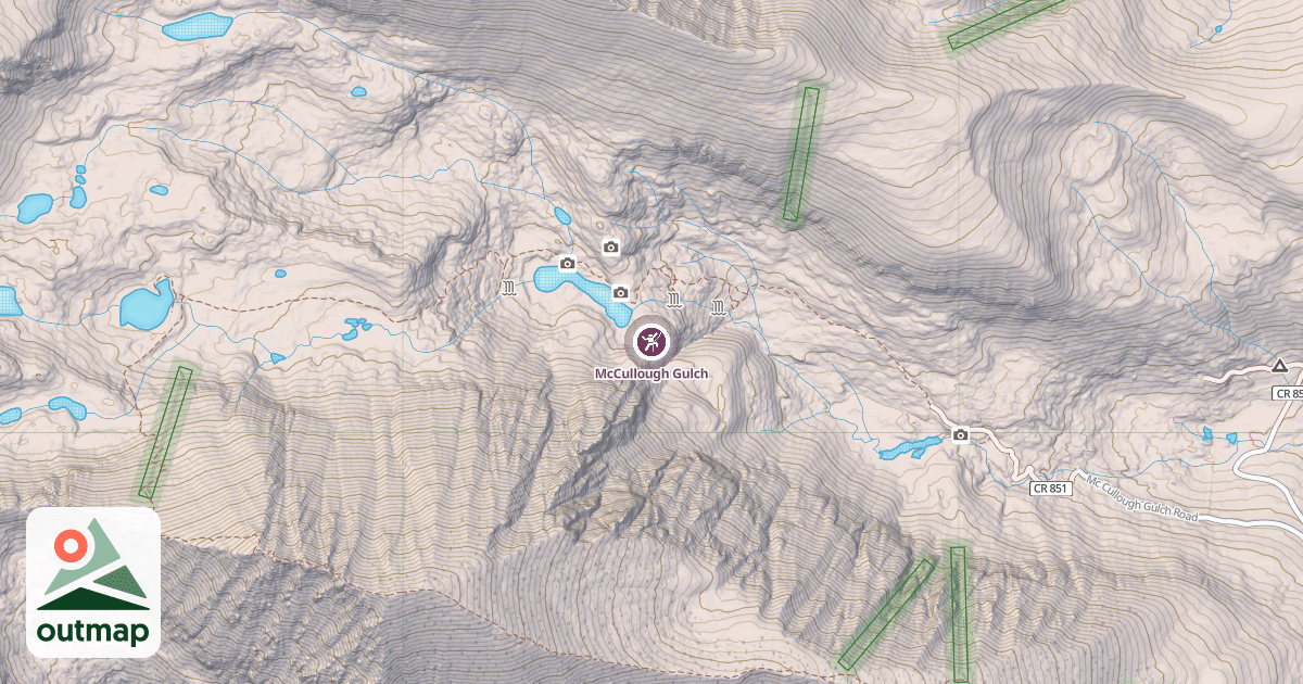 Map of McCullough Gulch