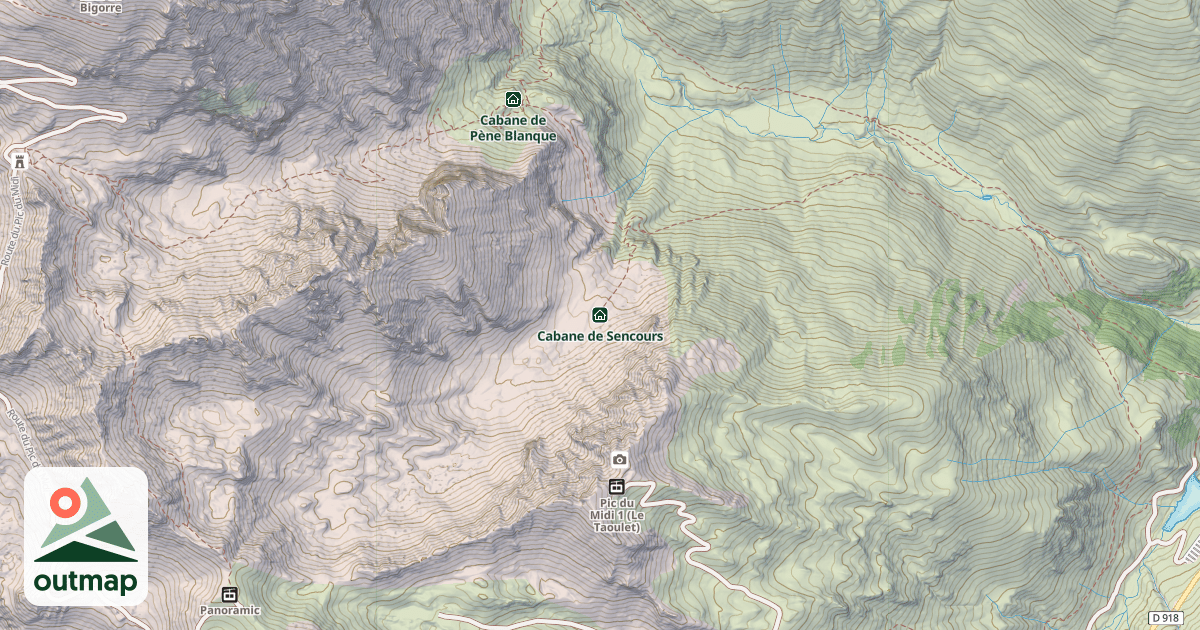 Map of Cabane de Sencours