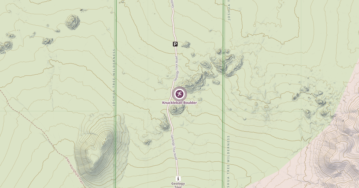 Map preview of Knuckleball Boulder
