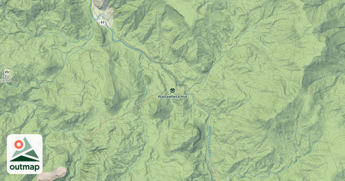Map of Waitawheta Hut