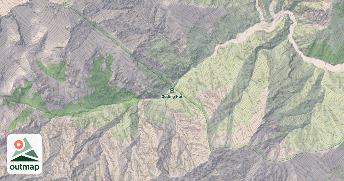 Map of Gosling Hut
