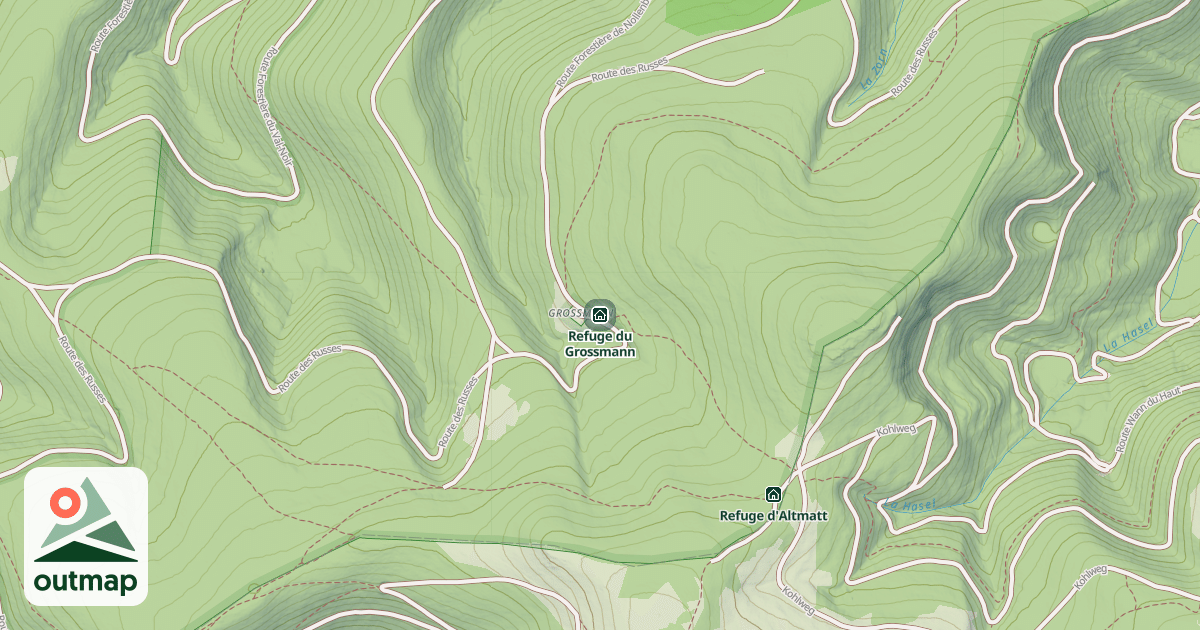 Map of Refuge du Grossmann