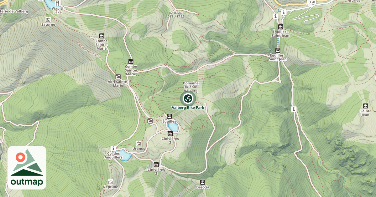 Map of Valberg Bike Park