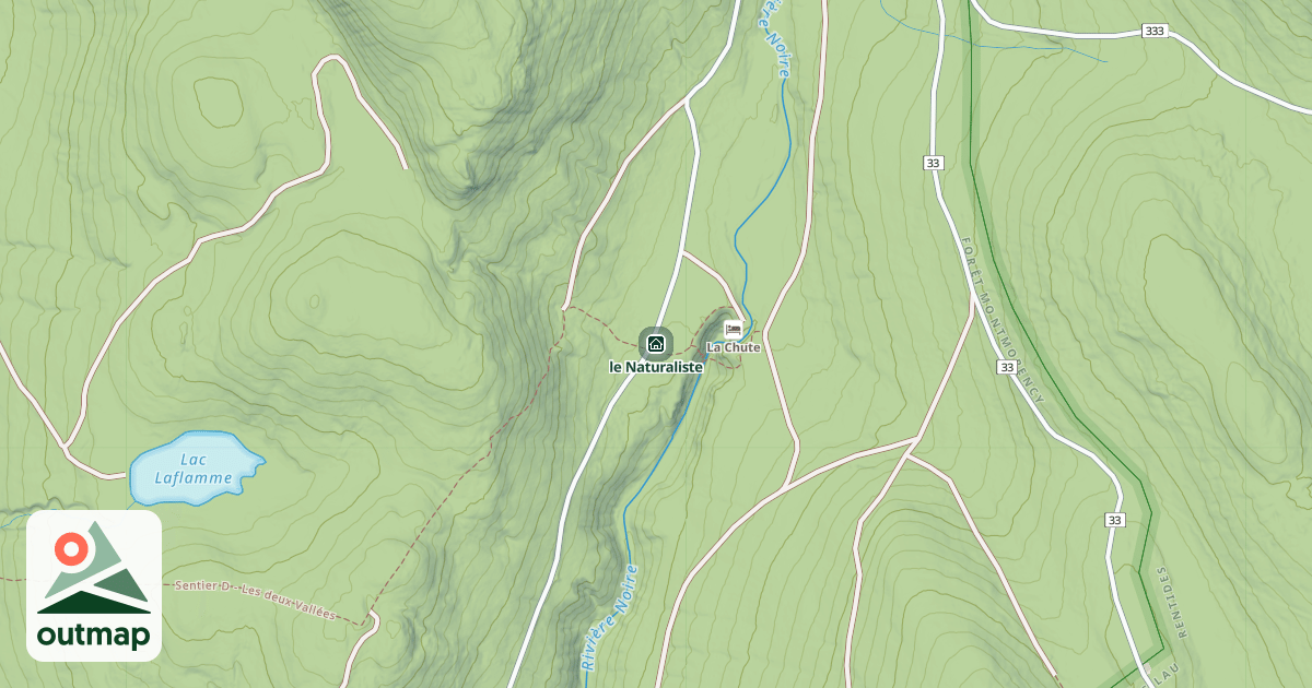 Map of le Naturaliste