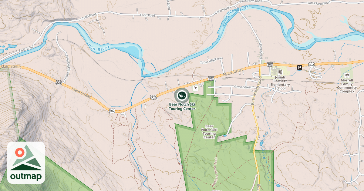 Map of Bear Notch Ski Touring Center