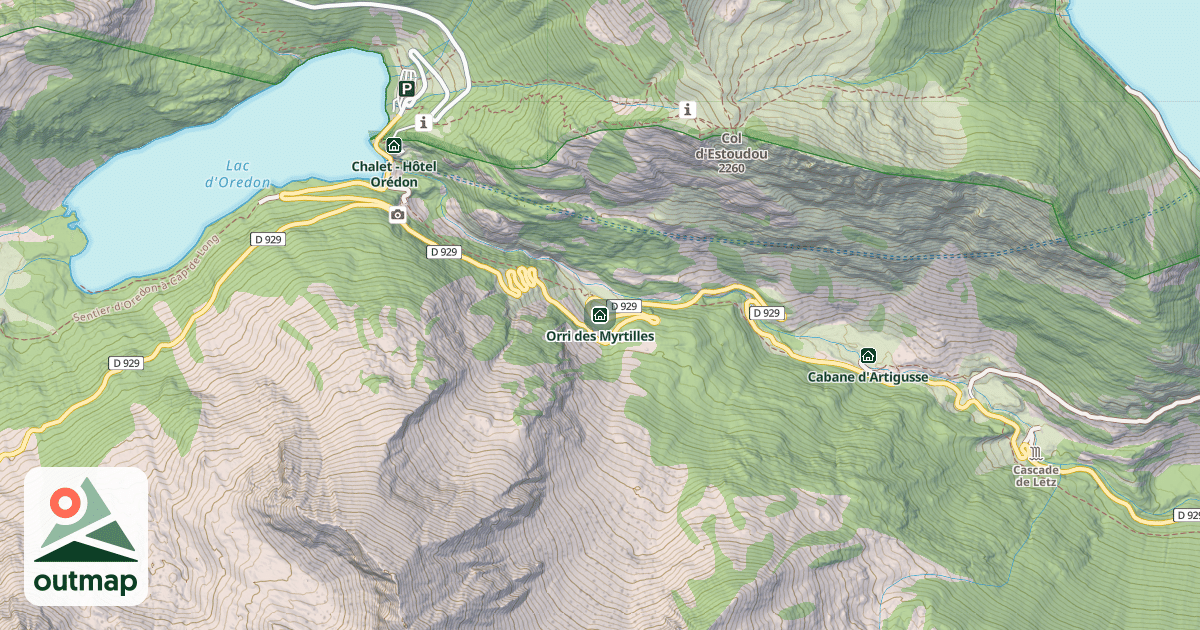 Map of Orri des Myrtilles