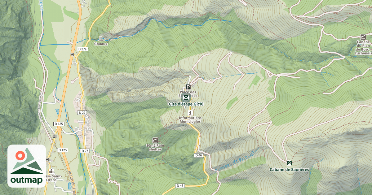 Map of Gîte d'étape GR10