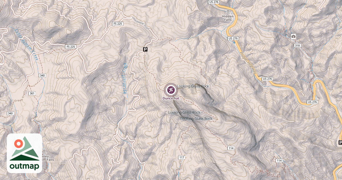 Map of Dunce hat