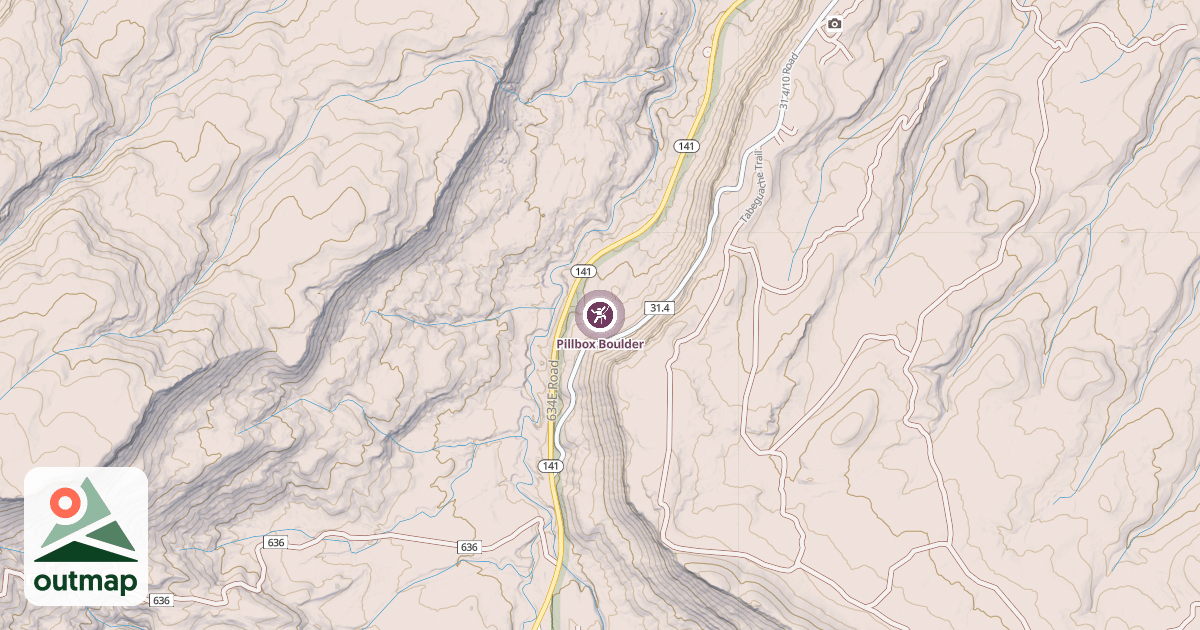 Map of Pillbox Boulder