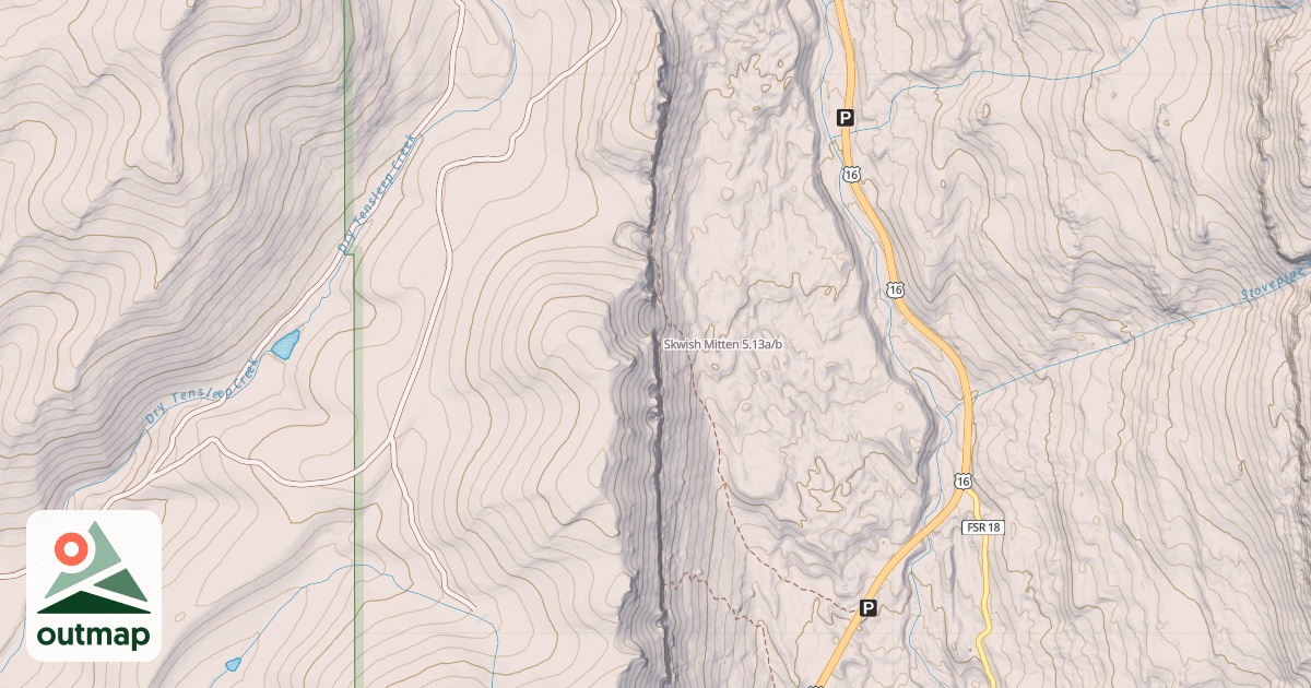 Map of Skwish Mitten