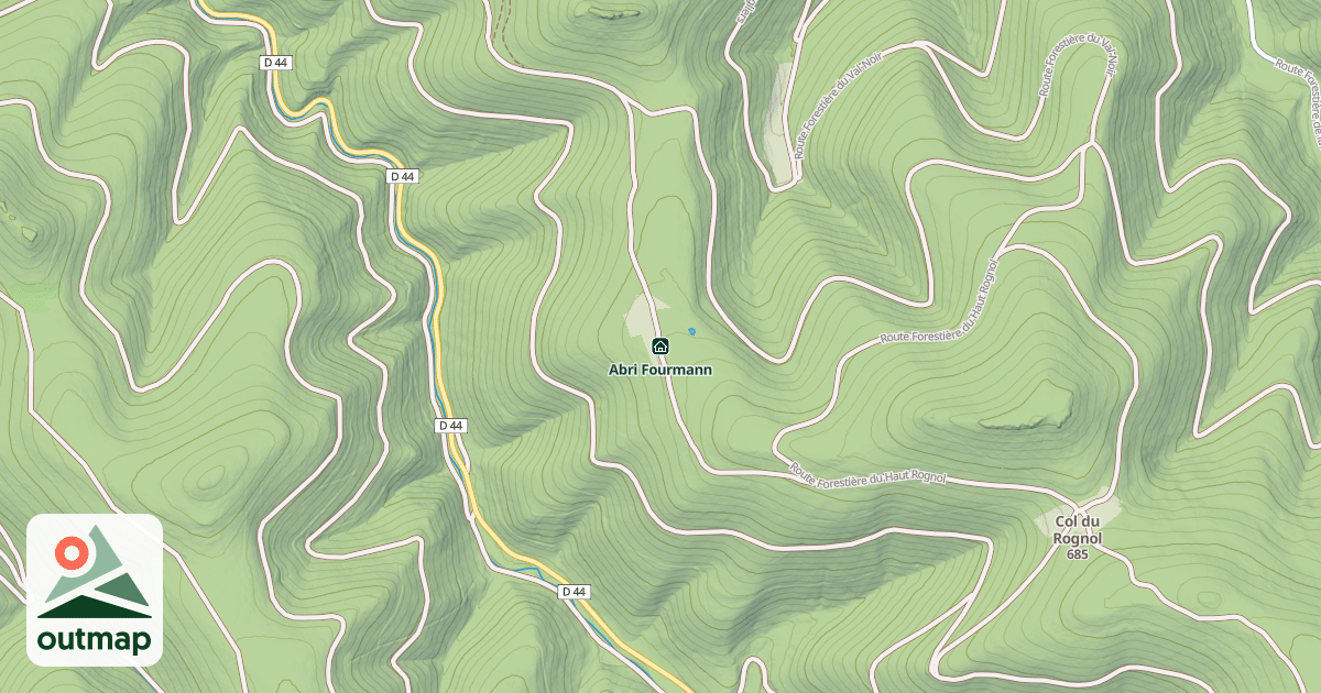 Map of Abri Fourmann