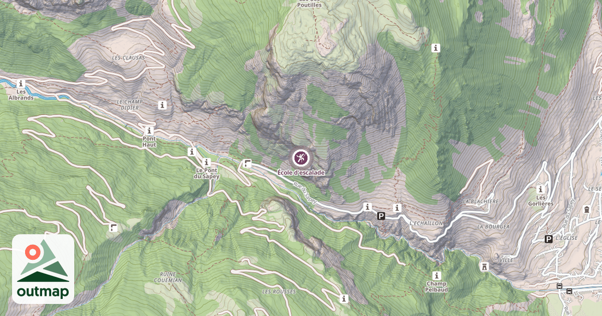 Map of École d'escalade
