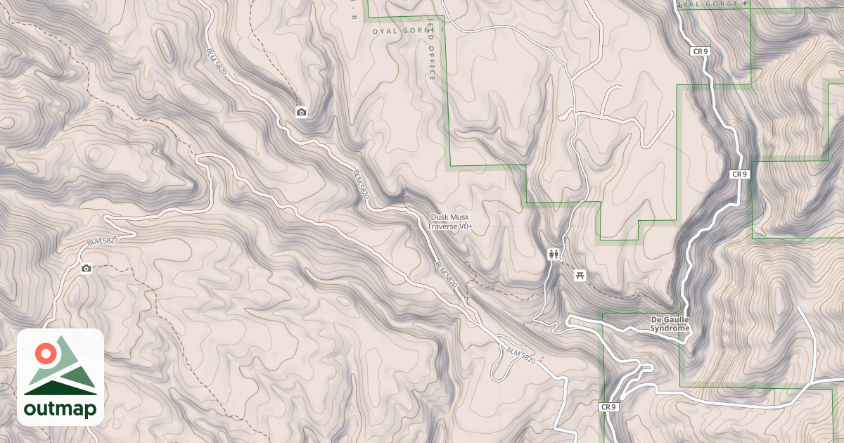 Map of Dusk Musk Traverse
