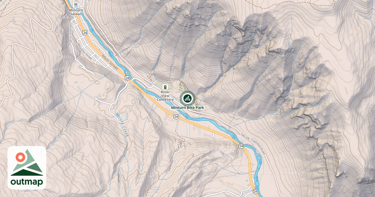 Map of Minturn Bike Park
