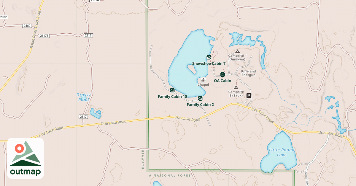 Map of Family Cabin 8