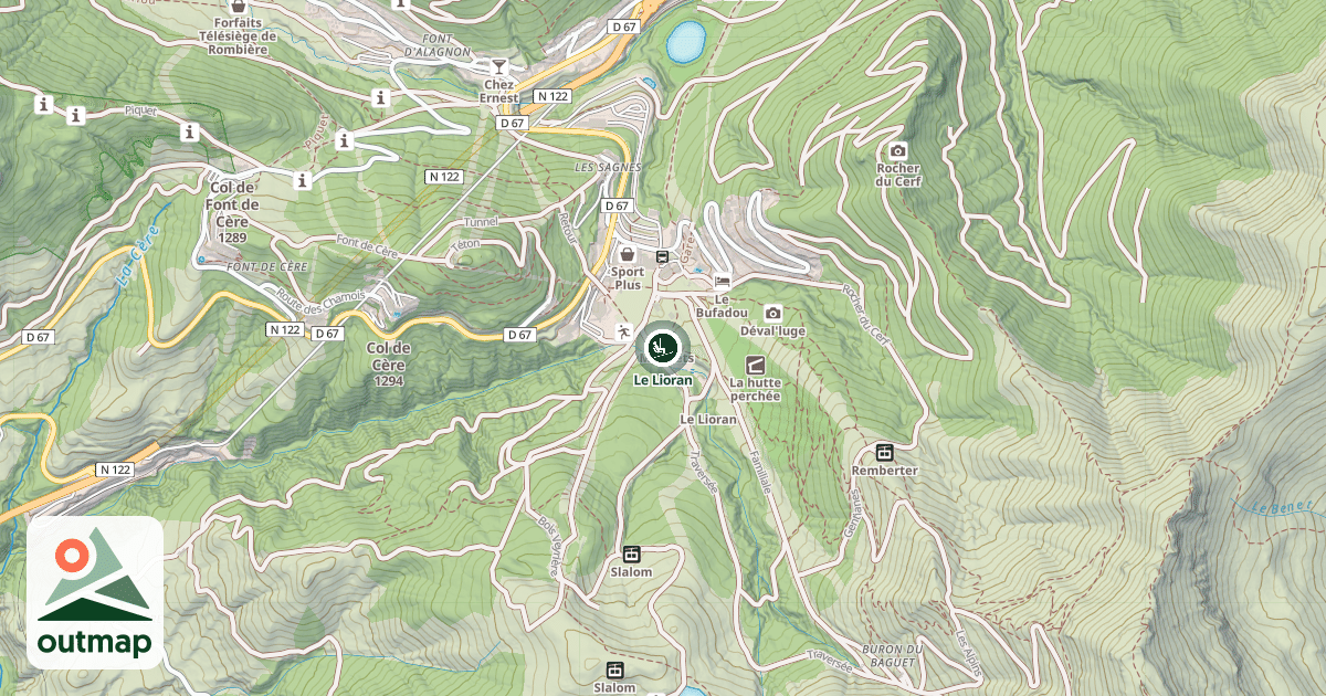 Map of Le Lioran