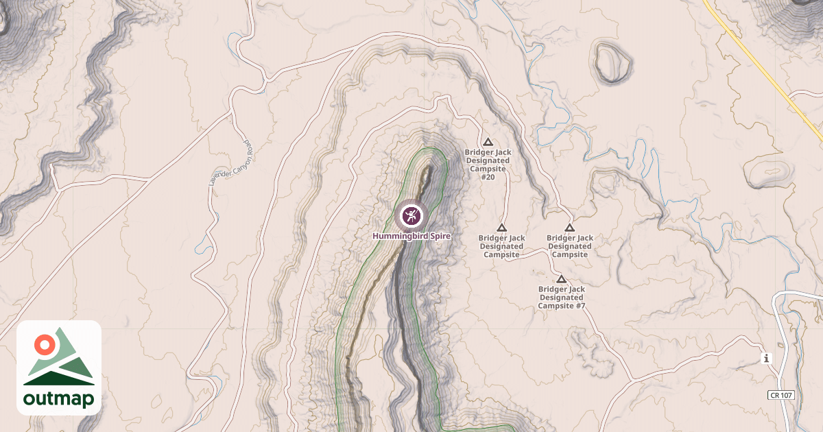 Map of Hummingbird Spire