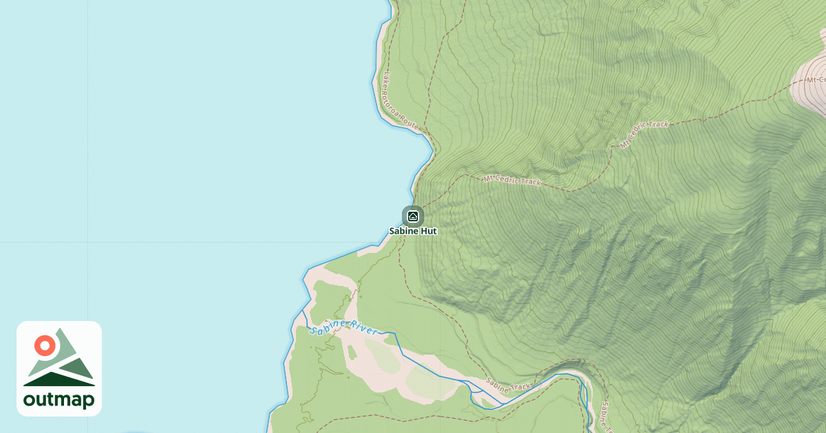 Map of Sabine Hut