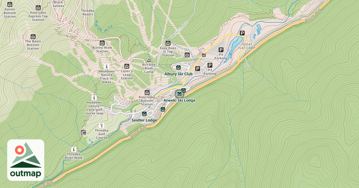 Map of Aneeki Ski Lodge