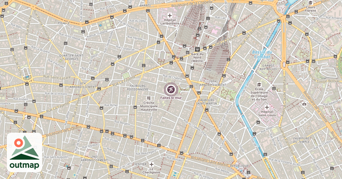 Map of Faites le mur