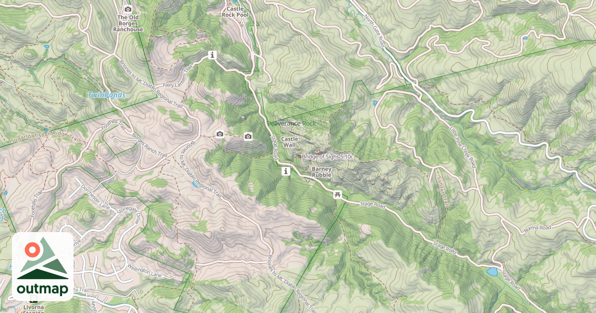 Map of Bridge of Sighs