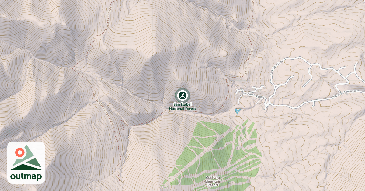 Map of San Isabel National Forest