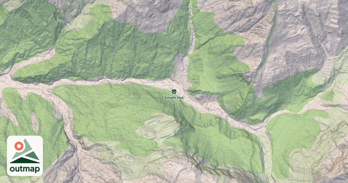 Map of Smyth Hut