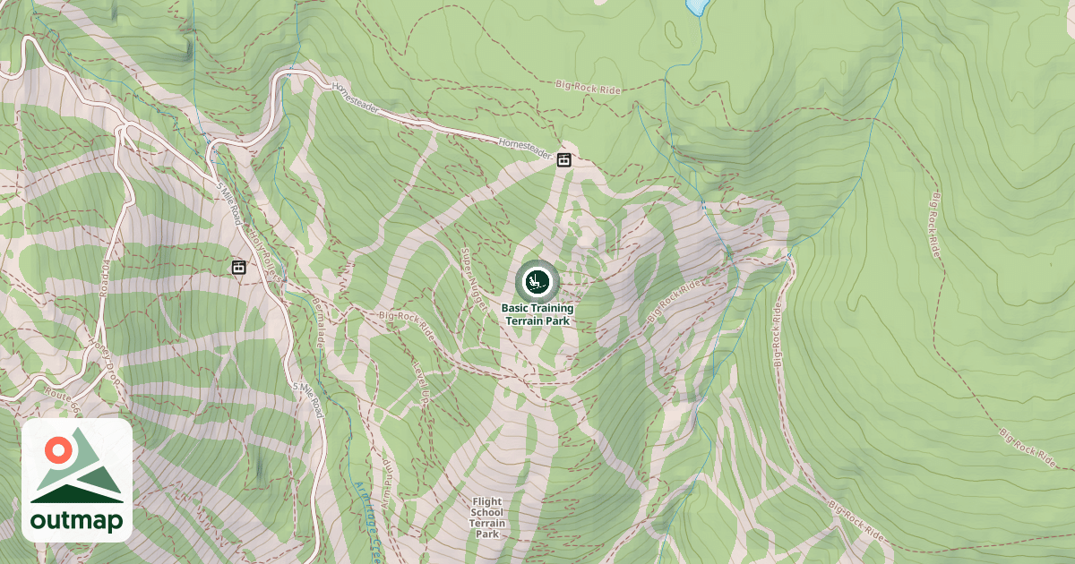Map of Basic Training Terrain Park