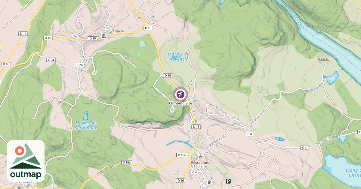 Map of Climbing Site