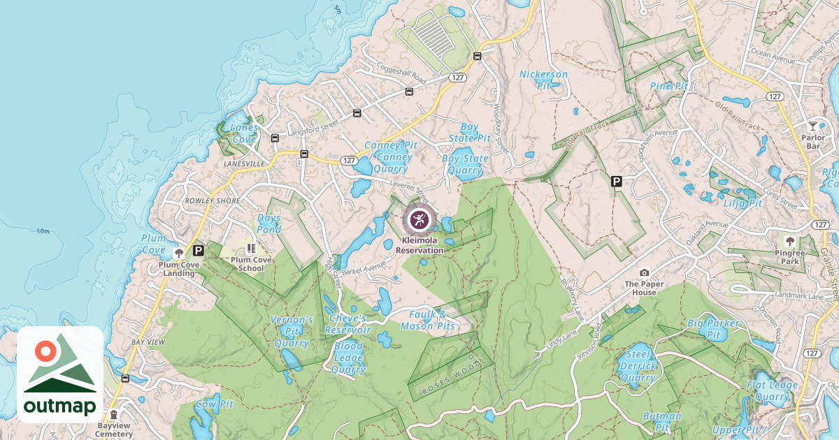 Map of Kleimola Reservation