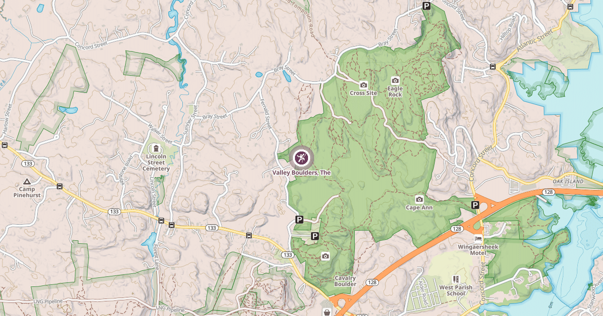 Map preview of Valley Boulders, The