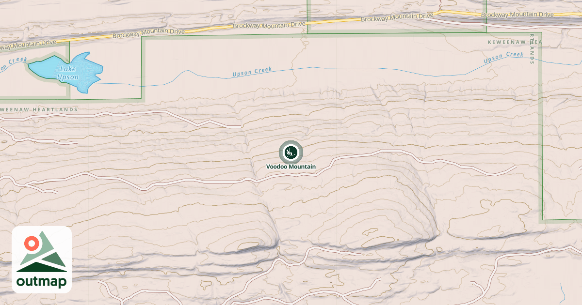 Map of Voodoo Mountain