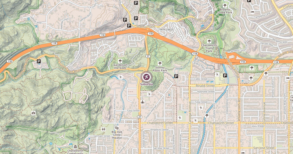 Map preview of Suburbia