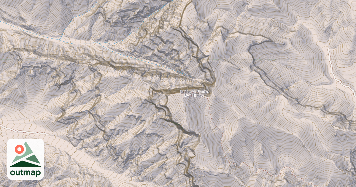 Map of Further On Up The Road