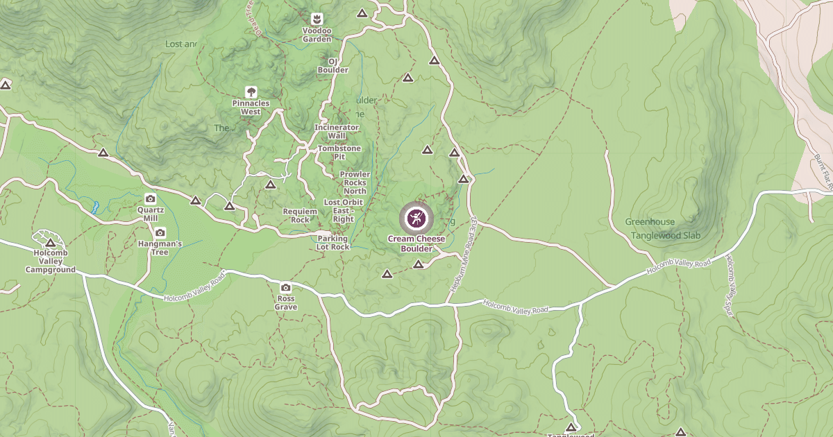 Map preview of Cream Cheese Boulder