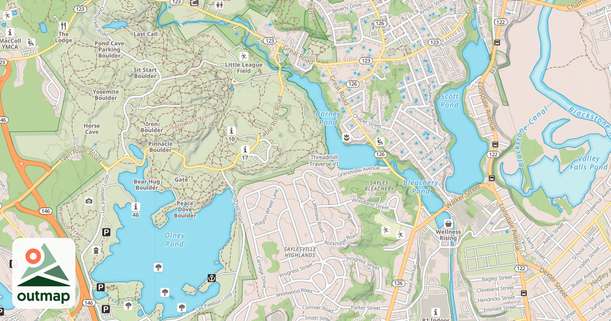 Map of Threadmill Traverse