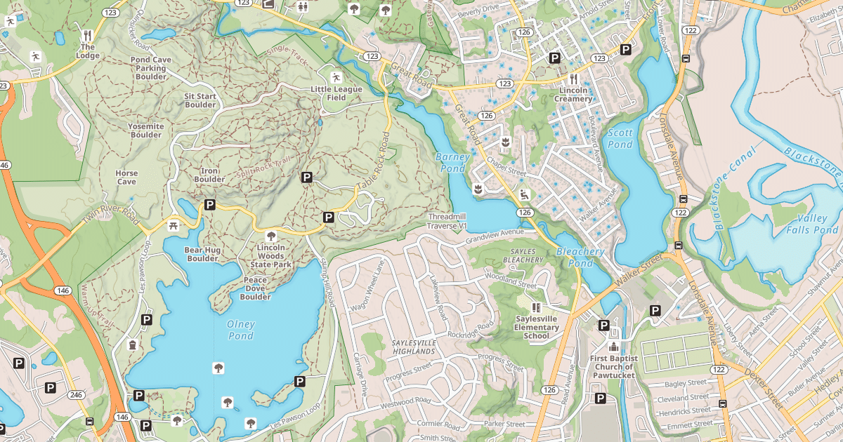 Map preview of Threadmill Traverse