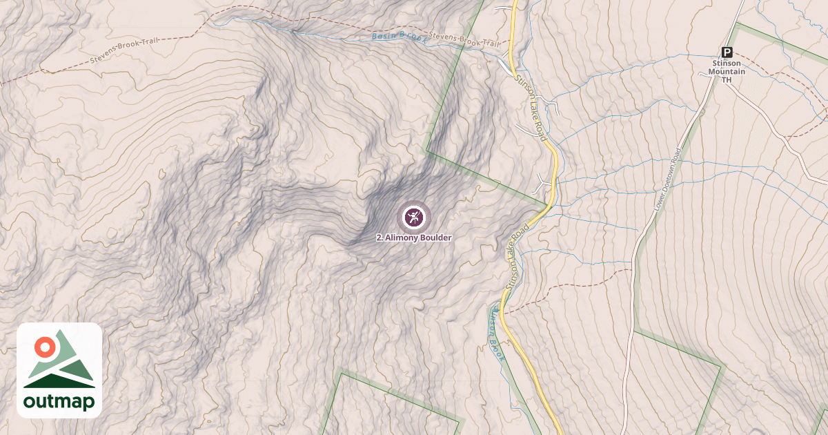 Map of 2. Alimony Boulder
