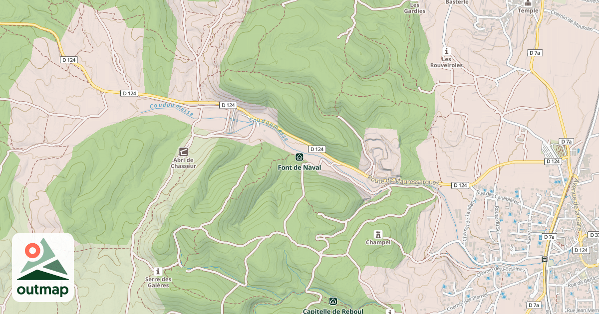 Map of Font de Naval